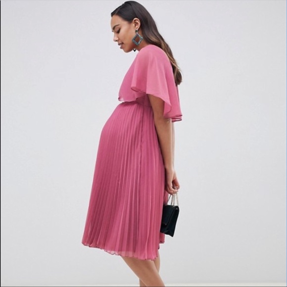 ASOS Maternity Dresses & Skirts - 🍁ASOS Maternity flutter sleeve midi dress Size 4